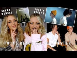 TWINS REACT TO SHAWN MENDES & JUSTIN BIEBER MONSTER | LucyAndLydia