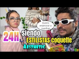 24 HORAS siendo ESTILISTA Coquette Aesthetic!! cambiamos TU looks