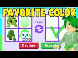 Trading Pets in Their Favorite Colors in Adopt Me!