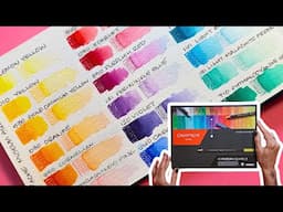 Caran d'Ache Museum Aquarelle Watercolor Pencils Full Swatches Review - Worth it?