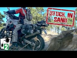 Motorcycle stuck in sand - How-to tip