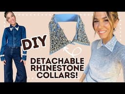 No-Sew Detachable EMBELLISHED Collars! | DIY w/ Orly Shani