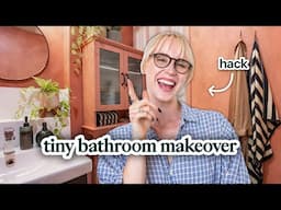 I can't limewash my bathroom so here's how I hacked it | small bathroom makeover