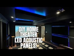 EASY DIY BACKLIT LED ACOUSTIC PANELS FOR EPIC HOME THEATER!