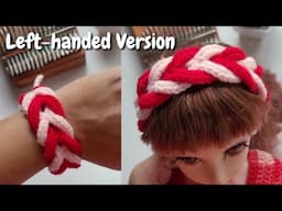 Left-handed | Paano magantsilyo ng headband - Bracelet (Tagalog Tutorial)