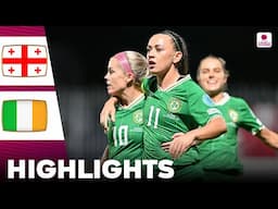 Ireland vs Georgia | What a Goal From Katie McCabe | Highlights | Women's Euro Qualifiers 25-10-2024