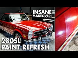 Reviving a Mercedes-Benz 280SL: Paint Correction & Dry Ice Cleaning Reveal!