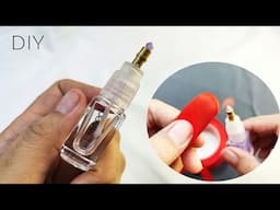 DIY/make your own mini oil lamp for satin ribbon flowers very easy and simple!!