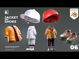 06. JACKET N SHOES / 3D Character Modeling  #blender3d #animation