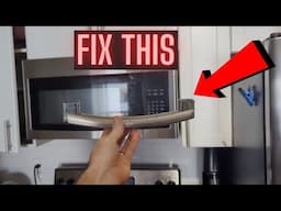 How to Fix a Broken Microwave Door Handle (GE LG Samsung Kenmore Whirlpool Frigidaire) DIY Repair