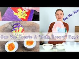 Easter Fun! We tried to create a bath cream egg using our bubble bar recipe - it was hard!