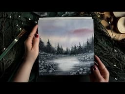 Create realistic effects in watercolor landscapes using a palette knife