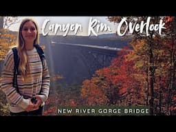 Vibrant Fall Colors On The Canyon Rim Overlook At New River Gorge Bridge 🍂