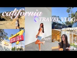 CALIFORNIA TRAVEL VLOG *flying to LA for an apple experience* hollywood sign, shopping, + more!