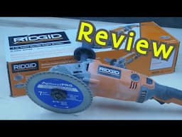 RIDGID 7 inch angle grinder review/unboxing (3 Position Handle)