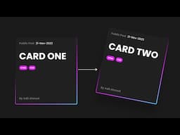 Cutest Card CSS Hover Effects || Web Design Animation on Hover