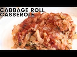 Lazy Cabbage Roll Casserole: No Rolling Required!