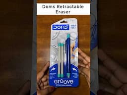 Doms Groove Retractable Eraser | Review | Rs.25/- Budget Friendly