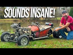 4 Cylinder Supercharged Wheel Barrow Gets Custom Side Pipe Exhaust and Dashboard!