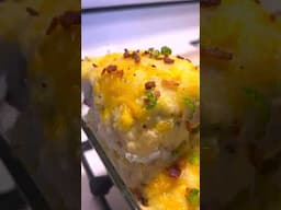 Healthy Cheesy Potato Bacon Casserole 😋 #shorts