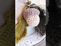 Leaf Crochet Pattern With Acorns