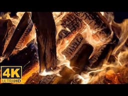 Relaxing Fireplace | Crackling Fire Sounds and Burning Logs | Feel Cozy 4K UHD 3 HOURS