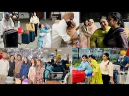 SOHRA FAMILY NU FINAL GOOD BYE | BHABHI DA FIRST INTERNATIONAL TRIP | BYE BYE INDIA | INDER & KIRAT