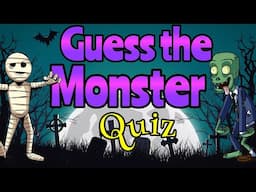 HALLOWEEN QUIZ for kids | GUESS THE MONSTER GAME 👻 Miss Ellis