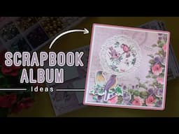 DIY BEAUTIFUL SCRAPBOOK ALBUM TUTORIAL| EASY TO MAKE WITH PRETTY LAYOUT PAGES