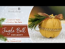 Jingle Bell Freebie- No Sew Quilted Christmas Ornament Tutorial