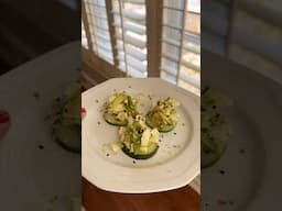 My favorite little cucumber snack! #recipeoftheday #cucumbersnack #recipeshorts