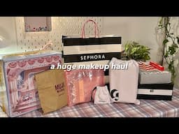 🦢🩰 a huge and aesthetic makeup haul | ౨ৎ˚⟡˖ ࣪  flower knows, rhode skin, glossier, sephora