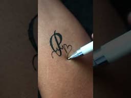 P letter tattoo idea 😇😇🤩 #viral #art #artist_kumresh