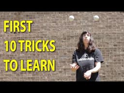 First 10, 3-Ball Juggling Tricks You Should Learn For Beginners (with slow motion)