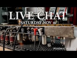 Live Chat | Saturday Nov 16