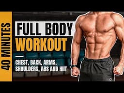 40 Min FULL BODY WORKOUT | No Equipment | No Repeat | Rowan Row