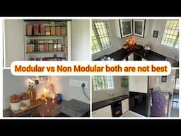 watch this video before planning a Modular kitchen | Modular vs Non Modular | semi Modular kitchen