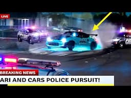 TURBO NISSAN 370z DRIFTS CITY STREETS *POLICE CHASE*