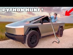 I TOOK MY CYBERTRUCK PYTHON HUNTING in The EVERGLADES !