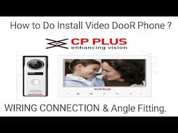 cp plus video door phone installation!cp plus video doorbell . How to install VDP??