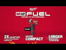 Milwaukee® M12 FUEL™ SURGE™ 1/4" Hex Hydraulic Driver 2551-20 2551-22 Promo Video