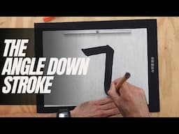 How to write the angle-down stroke