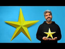 CREATE Your Own Stunning 3D Origami Star | 3D Star Origami for Christmas Decoration