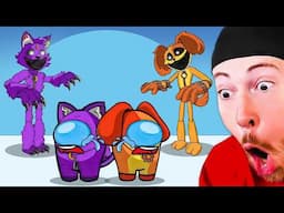 MINI CREWMATE VS POPPY PLAYTIME & SMILING CRITTERS CHARACTERS (Funny Animations)