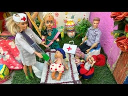 Barbie Doll All Day Routine In Indian Village/Radha Ki Kahani Part -512/Barbie Doll Bedtime Story||