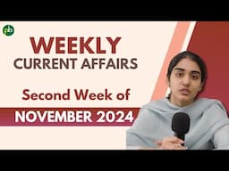 Current Affairs – 2nd Week of November