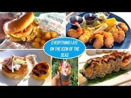 EVERYTHING I ATE ON THE ICON OF THE SEAS! (WORLD'S LARGEST CRUISE SHIP)