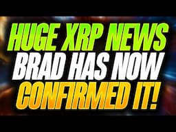 HUGE XRP NEWS - RIPPLE CEO BRAD GARLINGHOUSE CONFIRMED IT!