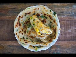 How to make Scallions  & Egg Roti