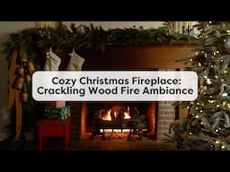 Cozy Christmas Fireplace: Crackling Wood Fire Ambience | 24/7 Livestream